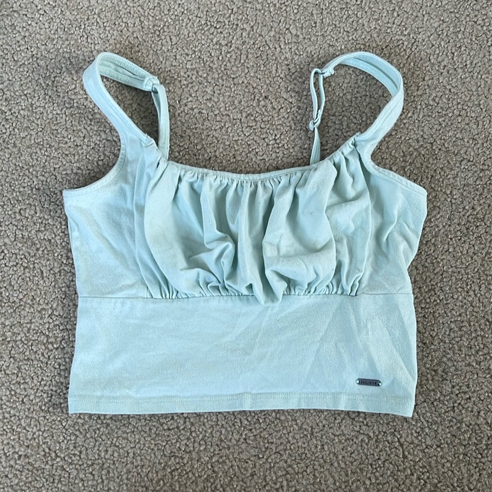 Light Blue Hollister Crop Top